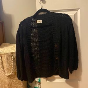 Lou And Grey cropped black cardigan